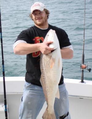 Big redfish caught March 4th, 2007